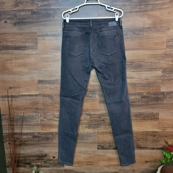 Mavi Jeans Size 31 Alissa High Rise Super Skinny Charcoal Stretch Denim - Picture 2 of 11